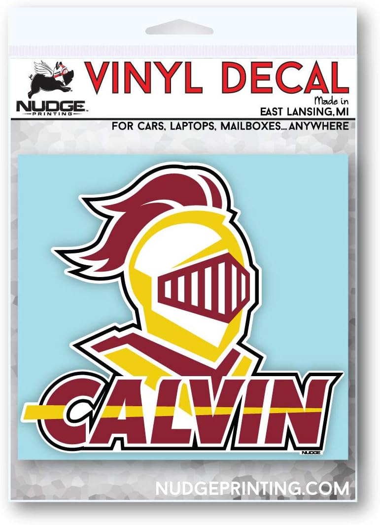 Nudge Printing Collegiate NCAA Car Decal Made from Premium Weatherproof Vinyl (Calvin College) - Image 3